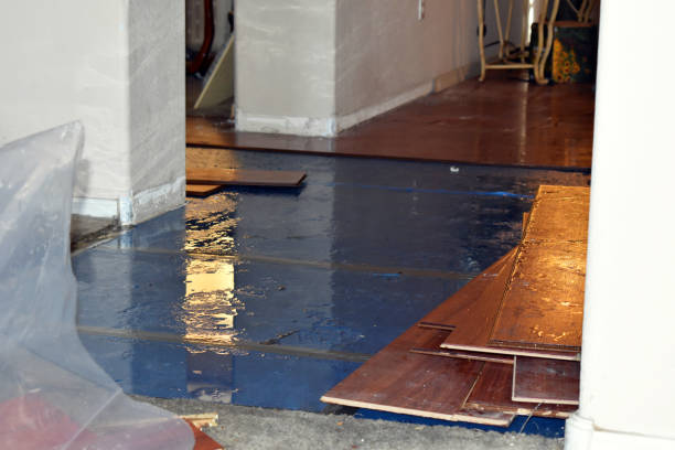 Professional Basement Flood Cleanup technician working in Tuscarora, PA